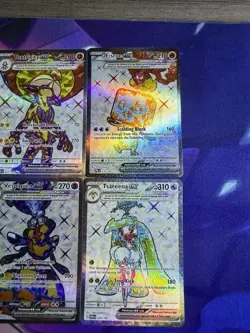 Lot Of FOUR English Pokemon Ex Tera Full Art Cards Near Mint - Image 3