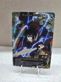 Naruto CCG Sasuke Uchiha Ambush 1st Edition Foil Card 1250 Set 522 2007 - Image 1