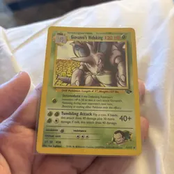 Giovanni's Nidoking 7/132 Gym Challenge Unlimited Holo Rare Pokemon Card - Image 1