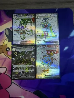Lot Of FOUR English Pokemon Tera EX Full Art Cards Near Mint - Image 1