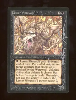 Magic MTG Legends Lesser Werewolf NEAR MINT NM Signed by Quinton Hoover Auto - Image 1