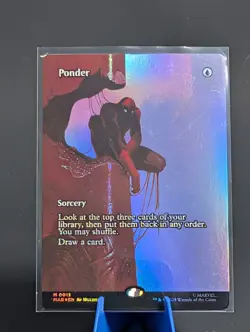 MTG Marvel’s Spider-Man Ponder (Borderless) - Marvel Eternal-Legal (MAR) - FOIL - Image 1