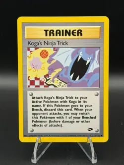 Koga's Ninja Trick 115/132 Gym Challenge Regular - NM - Pokemon TCG - SKUA082 - Image 1