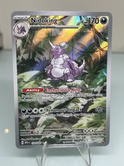 Pokemon TCG Scarlet & Violet 151 Nidoking 174/165 Full Art Illustration Rare - Image 1