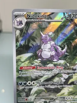 Pokemon TCG Scarlet & Violet 151 Nidoking 174/165 Full Art Illustration Rare - Image 3