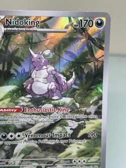Pokemon TCG Scarlet & Violet 151 Nidoking 174/165 Full Art Illustration Rare - Image 4