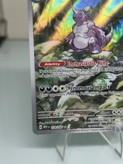 Pokemon TCG Scarlet & Violet 151 Nidoking 174/165 Full Art Illustration Rare - Image 5