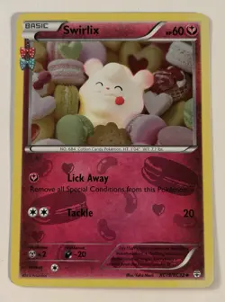 SWIRLIX Generation XY Series POKEMON Reverse Holo 2016 Trading Card RC19/RC32 LP - Image 1