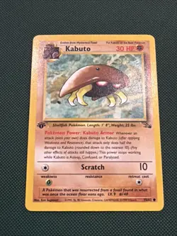 Pokemon TCG - Kabuto 50/62 Common Fossil 1st Edition - - Image 2