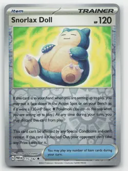 Snorlax Doll 175 Reverse Holo 182 UC Paradox Rift Pokemon Near Mint - Image 1