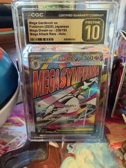 CGC 10 Pristine Mega Gardevoir ex 226/193 Mega Dream Mega Attack Rare Pokemon - Image 1