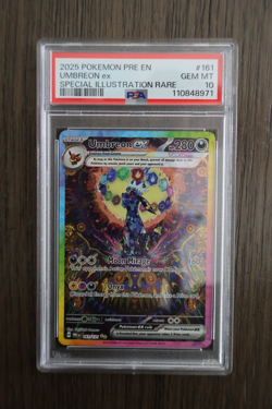 2025 POKEMON PRE EN-PRISMATIC EVOLUTIONS #161 UMBREON EX PSA 10 - Image 3