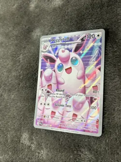 Pokemon TCG Phantasmal Flames Wigglytuff Illustration Rare Holo 105/094 - Image 3