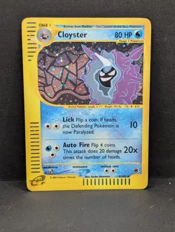 Cloyster 008/165 Expedition Base Set Holo Rare Pokemon TCG Nintendo e-reader MP+ - Image 1