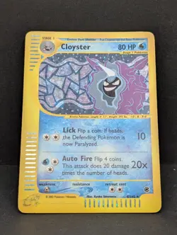 Cloyster 008/165 Expedition Base Set Holo Rare Pokemon TCG Nintendo e-reader MP+ - Image 3