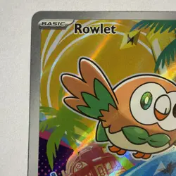2025 Pokemon Mega Evolutions Black Star Promo First Partners Rowlet 43 Art 002 - Image 2