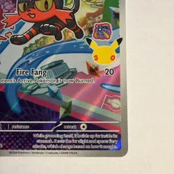 Pokemon TCG Mega Evolutions Litten Illustration Rare #44 Black Star Promo NM - Image 4