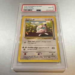 PSA 8 Pokemon TCG Jigglypuff Black Star Promo #7 07/53 English 2000 Regular - Image 1