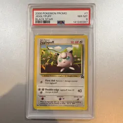 PSA 8 Pokemon TCG Jigglypuff Black Star Promo #7 07/53 English 2000 Regular - Image 3