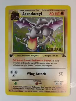 Aerodactyl [Prerelease 1st Edition] #1 Pokemon Fossil Excellent Condition - Image 1