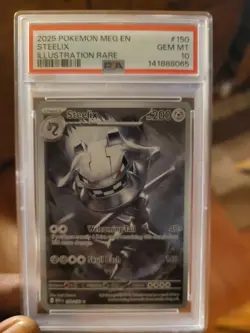 PSA 10 STEELIX 150/132 ILLUSTRATION RARE MEGA EVOLUTION POKEMON 😍 - Image 1