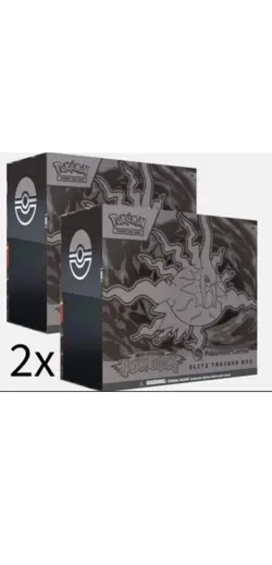 PRESALE-Pokemon Center Pitch Black Elite Trainer Box X2 Item Ships JULY 17th - Image 1