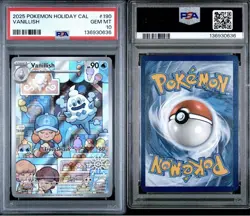 2025 POKEMON HOLIDAY CALENDAR #190 VANILLISH PSA 10 - Image 3