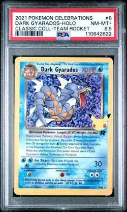 PSA 8.5 NM-MT+ Dark Gyarados, SWSH Celebrations Pokemon Classic Collection, 8/82 - Image 1