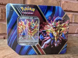 Pokemon TCG V Powers Tin Pikachu V & Zamazenta V Promo Booster Metal 2020 - Image 2