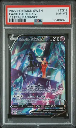 Shadow Rider Calyrex V TG17/TG30 POKEMON 2022 ASTRAL RADIANCE CGC 8 NM/Mint - Image 1