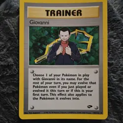 Pokemon TCG Gym Challenge Giovanni Trainer Rare 18/132 English Unlimited 2000 - Image 1