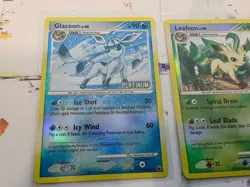 Pokemon TCG Platinum Leafeon 24/100 & Glaceon 20/100 HoloBurger King Promo - Image 3