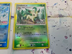Pokemon TCG Platinum Leafeon 24/100 & Glaceon 20/100 HoloBurger King Promo - Image 4