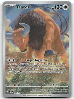 Tauros Holo Illustration Rare 096/086 Pokemon TCG ME04: Chaos Rising NM - Image 1