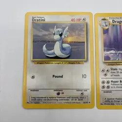 1999 Pokemon Base Set Dragonair 18/102 Dratini 26/102 Unlimited WOTC Lot - Image 2