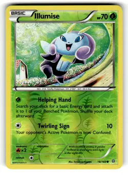 Illumise 18/160 Common Primal Clash Reverse Holo Pokemon Lightly Played - Image 1