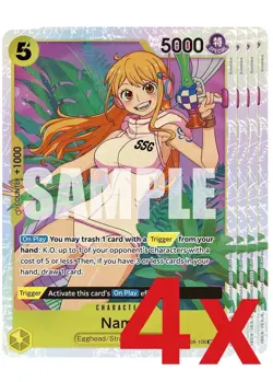 4x Nami SR OP08-106 NM - One Piece TCG - Image 1