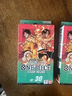 Two Bandai One Piece Card Game Starter Deck EX Luffy & Ace ST-30 English - Image 2