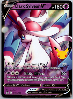 Dark Sylveon V Promo SWSH: Sword & Shield Promo Cards Holo SWSH134 NM - Image 1