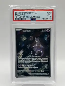 Mewtwo 052 Sv: Scarlet & Violet Promo Cards Holo PSA 9 - Image 1