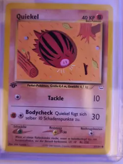 Quiekel Swinub 57/64 Neo Revelation 1st Edition Vintage German Pokemon Card - Image 1