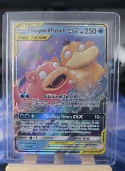 Pokemon TCG Card Slowpoke & Psyduck Tag Team GX Unified Minds 35/236 English PL - Image 1