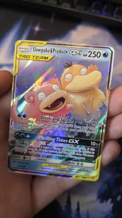 Pokemon TCG Card Slowpoke & Psyduck Tag Team GX Unified Minds 35/236 English PL - Image 3