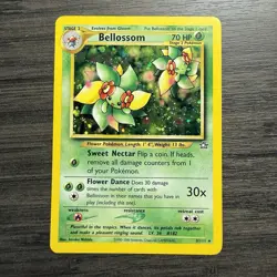 Pokemon Bellossom TCG Neo Genesis Holo Unlimited Rare Card 3/111 - Image 1