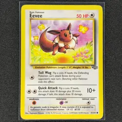 Eevee - 51/64 - Common - Jungle Set - Pokemon Card - LP - Image 1