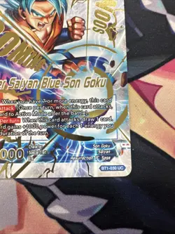 Dragon Ball Super Card Game Son Goku Super Saiyan Blue Son Goku BT1-030 - Image 4