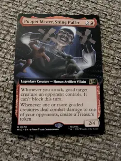 Puppet Maste, String Pulled Extended Art Marvel Super Heroes Mtg Nm 0370 - Image 1