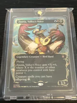 Zinnia, Valley's Voice (Borderless) (Raised Foil) - Commander: Bloomburrow #104 - Image 1