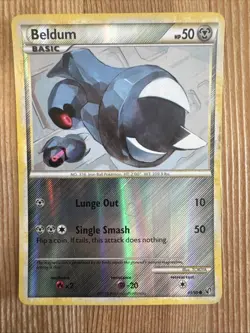 Beldum - 43/90 - Common - Reverse Holo HP, English Pokemon Undaunted - Image 1