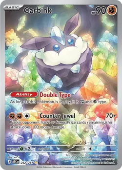 Pokemon TCG Ascended Heroes Carbink - 242/217 Illustration Rare - Image 1